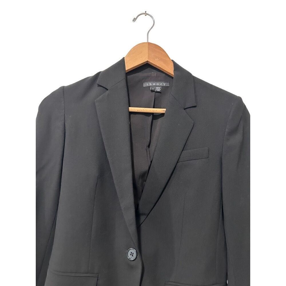Theory Notch Lapel Button Front Single Breasted B… - image 3